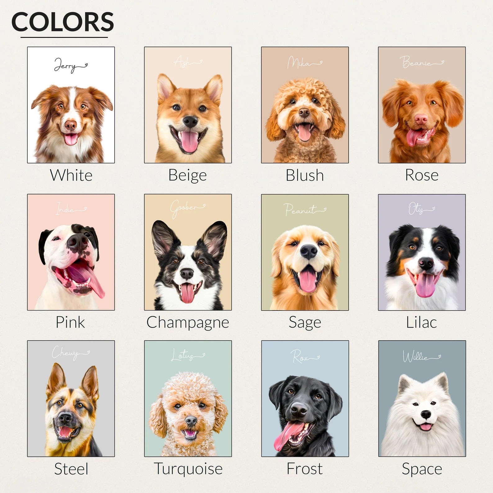 Colorful Style Exclusive pet art